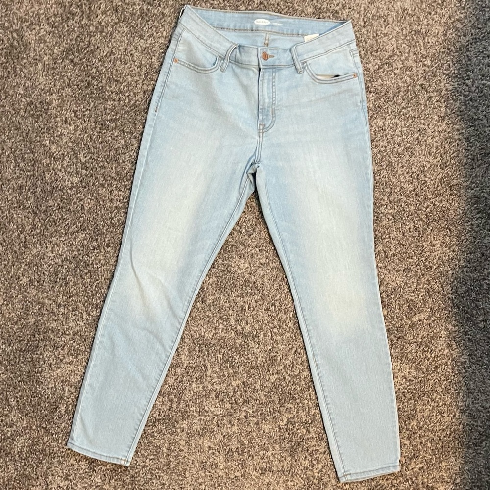 Old Navy Super Skinny Jeans 8 Short Mid Rise